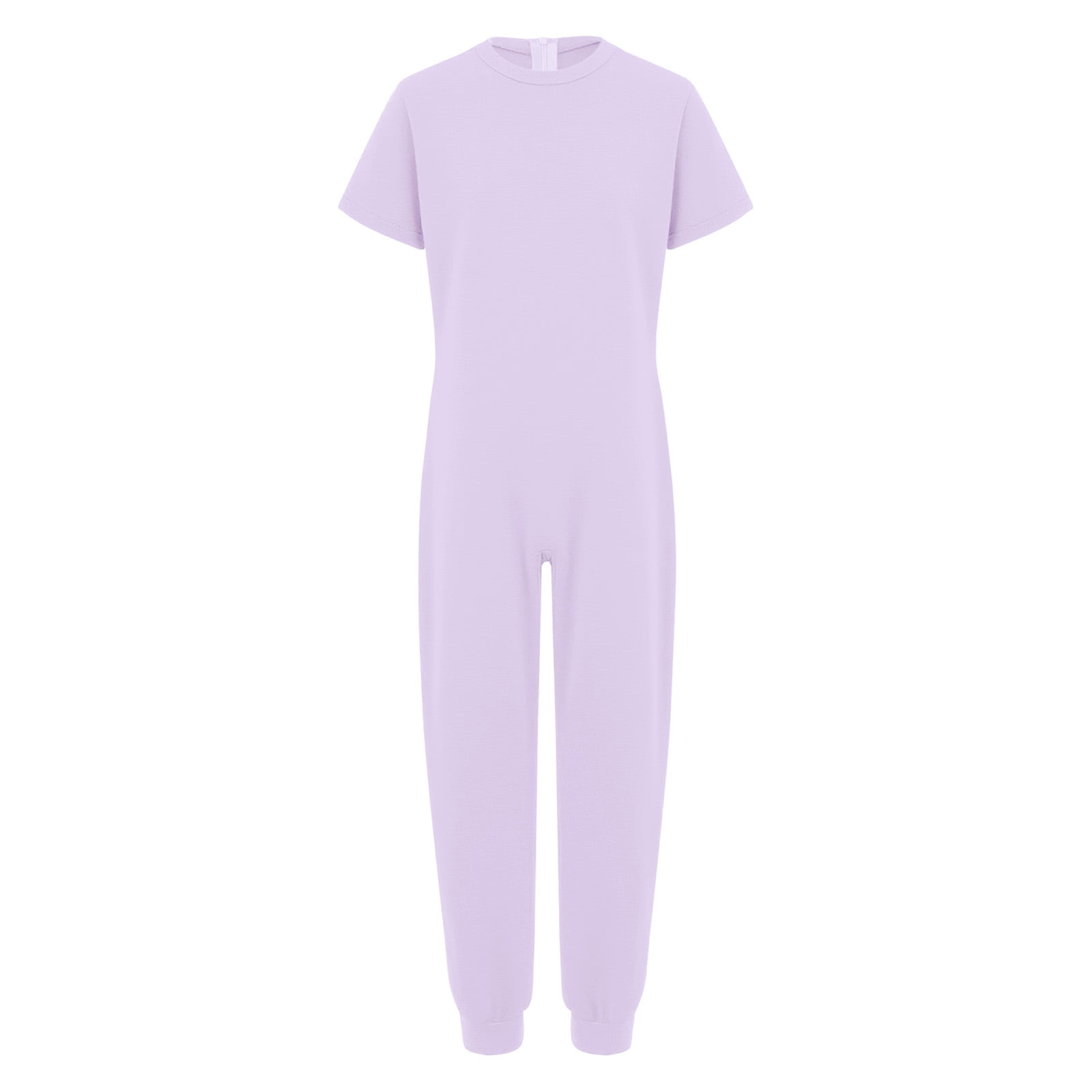 iiniim Boys Special Needs Bodysuit Full Length Jumpsuit One-Piece Romper Playsuit Adaptive Clothes Lavender 10