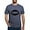 Heather Navy, variant on - Psi Upsilon Handshake T Shirt - Mens Tri-blend T-Shirt