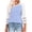 Light Blue, variant on EchfiProm Womens Crew Neck Tops Fall 3/4 Sleeve T-Shirts Colorblock Blue Pullover Relaxed Fit for Women