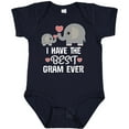 thumbnail image 3 of Inktastic Best Gram Ever Grandchild Boys or Girls Baby Bodysuit, 3 of 5
