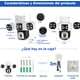 thumbnail image 4 of 8mp Cámara Wifi De Tres Lentes,tres Pantallas Ptz 360° Alexa Modelo Blanco, 4 of 4