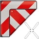 thumbnail image 4 of en 1 señal de advertencia de aluminio italiano y español con 4 piezas de correas tensoras de 4mm para sujeción, reflectante de 50*50cm para portabicicletas, remolques traseros, caravanas, 4 of 5