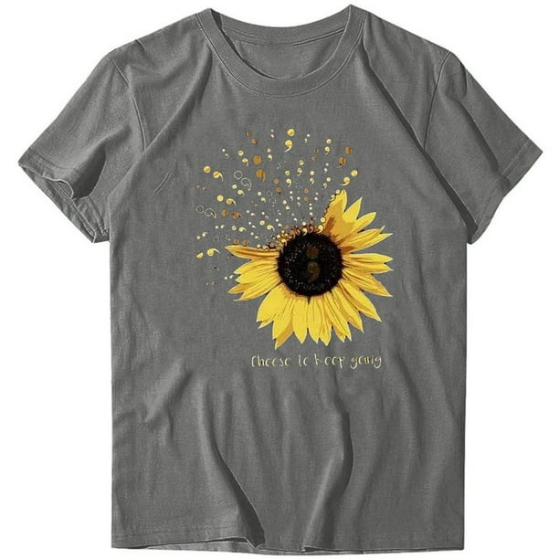 3/4 Sleeve Bateau Neckline Sunflower Short Breastfeeding Dress