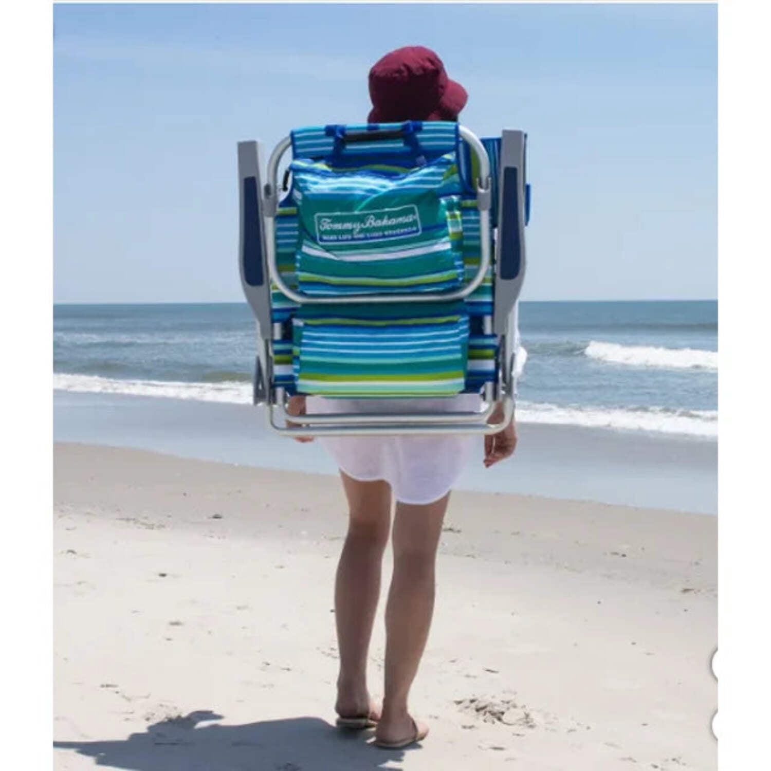 Tommy Bahama Beach Chair 2-pack Aqua Stripes