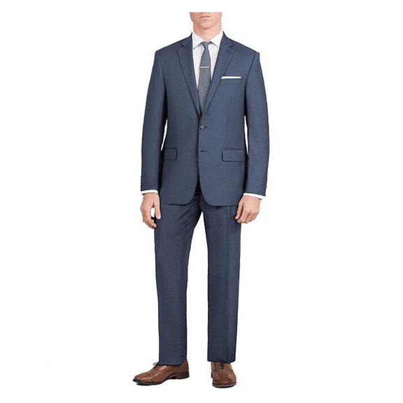 Ralph Ralph Lauren NERO21RZD661 Wool Solid Suit Navy 40Short 34W