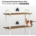 thumbnail image 6 of ivinta 4-Tier Bookshelf wit Storage Shelves, Small Modern Bookcase for Living Room Bedroom Home Office, 404WBR (White), 6 of 17