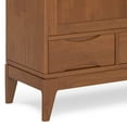 thumbnail image 6 of Simpli Home Harper 48 inch Wide Solid Hardwood Mid-Century Modern Medium Storage Cabinet in Teak Brown, 6 of 13