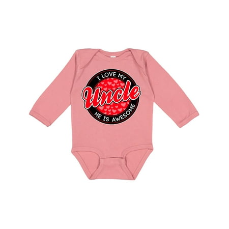 

Inktastic I love my Uncle Gift Baby Boy or Baby Girl Long Sleeve Bodysuit