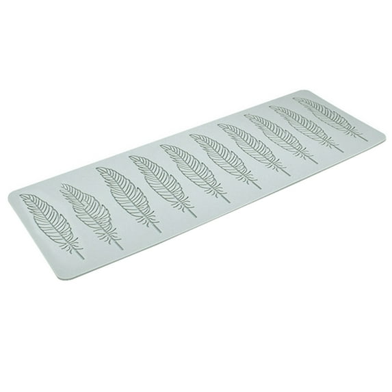 Mightlink Fondant Pad Non-sticky Easy to Demould DIY Food Grade Silicone Feather/Leaf/Geometric Chocolate Mould for Cake Shop