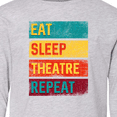 thumbnail image 4 of Inktastic Eat Sleep Theatre Repeat Drama for Actor Long Sleeve Youth T-Shirt, 4 of 5