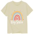 thumbnail image 4 of ibiyuan Big Sister Shirts for Girls 14-16 Promoted To Big Sis T-Shirt Baby Announcement Graphic Short Sleeve Girls Size 10 Shirts Sibling Outfits Basic Tees Baby Girl Tops, 4 of 4