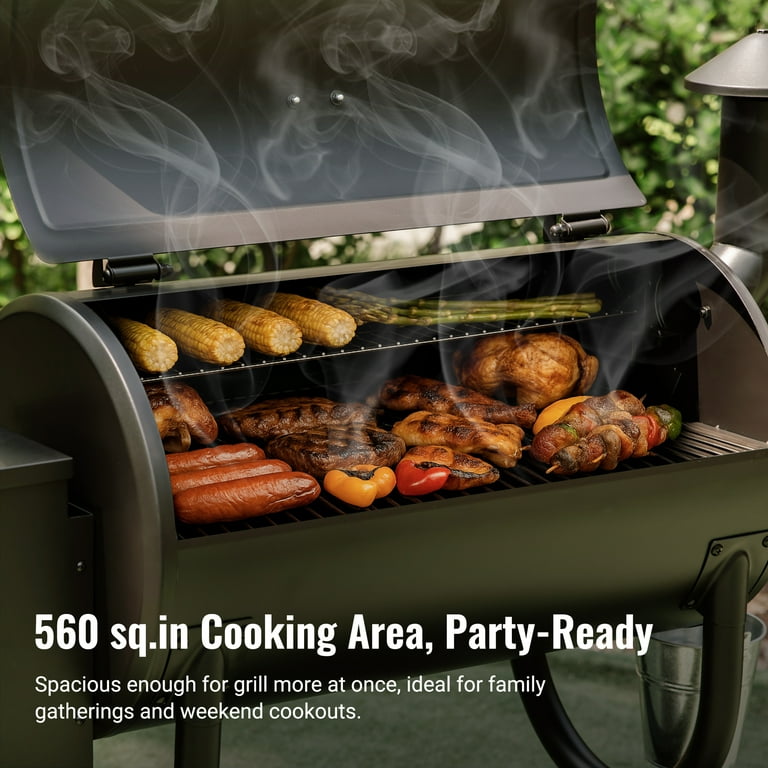 Z Grills Upgrade Wood Pellet Grill & Smoker, 8-in-1 BBQ, 560