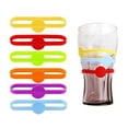thumbnail image 4 of Etiquetas de silicona para bebidas, etiquetas de recuerdo, solución útil y atractiva, accesorio impermeable. 6 piezas, 4 of 9
