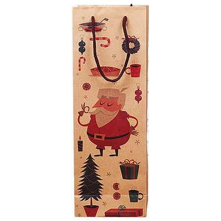 

On Sale! Kingtowag Bottle Cover Christmas Decorations Cartoon Kraft Paper Bag Red Vino Bag Vino Bottle Bag Restaurant Hotel Table Decoration Kitchen Essentials Discount Christmas Big Savings