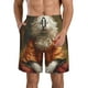 thumbnail image 1 of Fotbe Haystack Meditating Cat Trajes de Baño Estampados para Hombre, Shorts de Verano de Secado Rápido, Ropa de Playa, Bañadores-Medium, 1 of 6