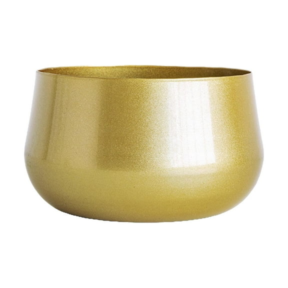 yotijay Brass Pots Indoor Cactus Plant Pot with Drainage