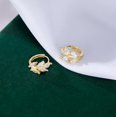 thumbnail image 5 of Solid 925 Sterling Silver CZ Leaf Hoop Earrings Huggie for Women Teens Leaf Cartilage Hoop Earrings Helix Earrings, 5 of 13