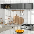 thumbnail image 5 of Marcree Metal Garage Storage Cabinets, Lockable Storage Cabinet with Doors, Wall Mount Cabinet Storage with Lock, Hanging Floating, 5 of 7