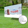 thumbnail image 3 of Hello Winter Newfoundland Smiling in Red Scarf Hat Welcome Christmas Yard Sign Newfie Dog Lover Gifts Outdoor Home Lawn Garden Porch Decor - 00017, 3 of 5