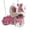 Pink, variant on Fun DIY Lion Lantern Craft Kit, Handmade Tassel Lamp Creative Room Decor, Holiday Gift for Kids & Adults, Birthday Party Activity, Includes Paper, Rope, Battery, Fur Sticks, Glue, Handle Stick