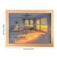 thumbnail image 4 of LED Photo Frame Atmosphere Night Light Acrylic Picture Painting Home Accessories, 4 of 9