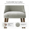 thumbnail image 6 of Dining Chairs Set of 4 Velvet Upholstered Side Chairs Solid Wood Legs Home Kitchen Grey, 6 of 7