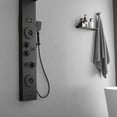 thumbnail image 5 of 5-Jet Rainfall Shower Panel System with Rainfall Waterfall Shower Head and Shower Wand With LED Light in Stainless Steel, 5 of 16