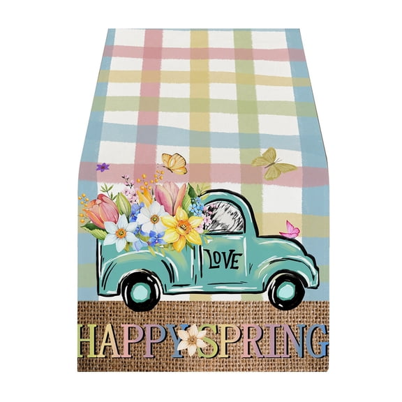 Easter Decorations Easter Egg Table Flag Easter Themed Centerpieces Decoration Easter Dining Room Decor Dream Creative Easter Egg Decorations Easter Flax Table Flag Decorative Table Banner