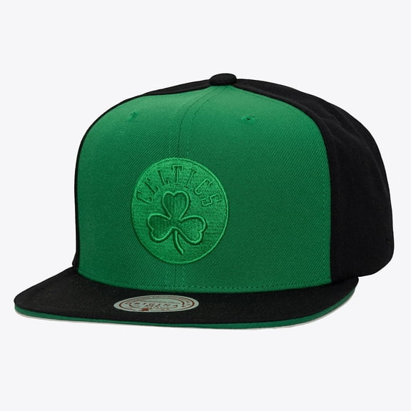 Men's Mitchell & Ness Kelly Green/Black Boston Celtics Color Pop Snapback Hat