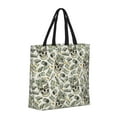 thumbnail image 2 of Disketp Skull with Cash Canvas Tote Bag,Women Shoulder Bag Crossbody Handbag with Zipper Closure, 2 of 8