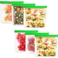 thumbnail image 2 of YILOSF-6-Pack Reusable Gallon Silicone Freezer Bags – Extra-Thick & Leakproof | BPA-Free, Eco-Friendly & Plastic-Free | Stand-Up Design | Perfect for Meal Prep, Marinating, Storing Meat, Vegetables &, 2 of 2