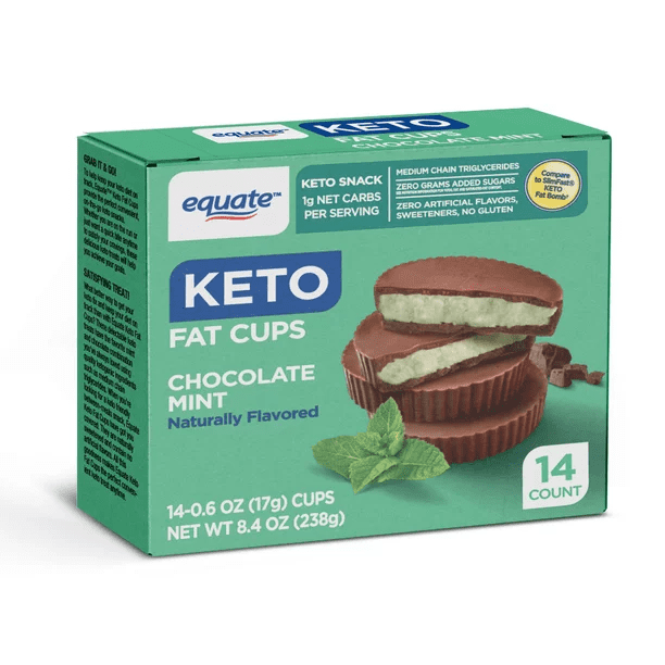 Equate Keto Fat Cups, Chocolate Mint, 14 Ct