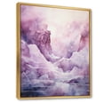 thumbnail image 2 of Designart "Pink Iceberg Polar Euphony I" Nautical & Beach Floater Framed Wall Art Living Room, 2 of 7