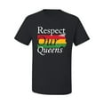 thumbnail image 2 of Wild Bobby Respect Our Queens Black Pride Men's Graphic T-Shirt, Black, Small, 2 of 5