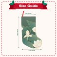thumbnail image 3 of Bingfone Lotus Golden Line Print Personalized Christmas Stocking - Snowman Design Large 18 inch,Family Holiday Season Decor, 3 of 7