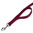 thumbnail image 5 of Country Brook Petz - Vibrant 15 Color Selection - Heavyduty Doublehandle Nylon Leash (6 Foot, 1 Inch Wide, Burgundy), 5 of 6