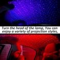 thumbnail image 3 of Proyector de estrellas USB para coche, luz nocturna portátil, luces de techo ajustables con ambiente romántico galáctico para dormitorio, fiesta, techo y más. Plug and Play (azul y rojo)., 3 of 5