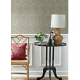 thumbnail image 2 of Chesapeake Karachi Taupe Wooden Damask Wallpaper, 20.5-in by 33-ft, 2 of 5