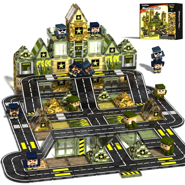 Set de Bloques Magnéticos de Ejército GobiDex 100 Piezas