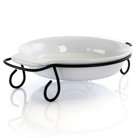 Gibson Elite 124392.02 Elite Gracious Dining Stoneware Bakeware with Metal Rack - 2 Piece