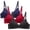 Blue, variant on Herrnalise 3pcs New Activewear Women's Comfort Devotion Underwire Bra, Full Coverage Convertible T-Shirt Bra
