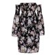 thumbnail image 4 of Vestido de manga larga con hombros descubiertos y estampado cómodo de ocio a la moda para mujer Pompotops hdfakjf8871, 4 of 8