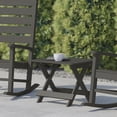 thumbnail image 4 of Flash Furniture Halifax Outdoor Folding Side Table, Portable All-Weather HDPE Adirondack Side Table in Gray, 4 of 12