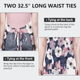 thumbnail image 6 of Pioneer Flower Floral Print Pattern Apron-Garden Aprons for Women with Pockets-Cotton Linen Waterproof Kitchen Cooking Gardening Aprons Adjustable for Kitchen,Cooking,BBQ and Salon 33x27 Inch, 6 of 7