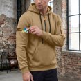 thumbnail image 6 of UDAUDU Hoodie for Men Fleece Quarter Zip Pullover Sweatshirt Fall Winter Long Sleeve Hooded Top with Pocket Casual Workout Hoodie 2XL, 6 of 9