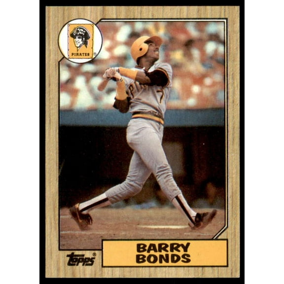 Barry Bonds Rookie Card 1987 Topps #320