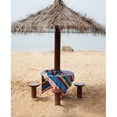 thumbnail image 4 of Mexican Indian Style Manual Rainbow Color Hanging Tapestry Beach Picnic Blanket, 4 of 9