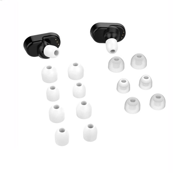 Chofit Eartips Cover Compatible with Sony WF-1000XM3/Sony WF-1000XM4 Earbuds, Soft Silicone Protective Case Cover Ear Tips for WF-1000XM3 Earbuds Replacement Eartips Eargels (White)