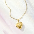 thumbnail image 4 of Ross-Simons Diamond-Accented Heart Locket Necklace in 10kt Yellow Gold, Women's, Adult, 4 of 8