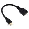 Mini adaptador convertidor Ehuebsd hembra compatible con HDMI macho a HDMI